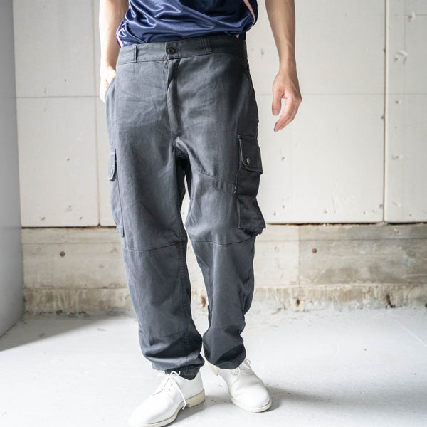 1980-90s French military F2 cargo pants 'black dyed'