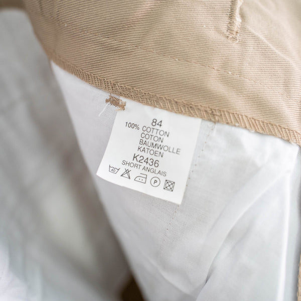 2000s beige gurkha shorts 'dead stock' -british military type-