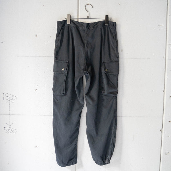 1980-90s French military F2 cargo pants 'black dyed'