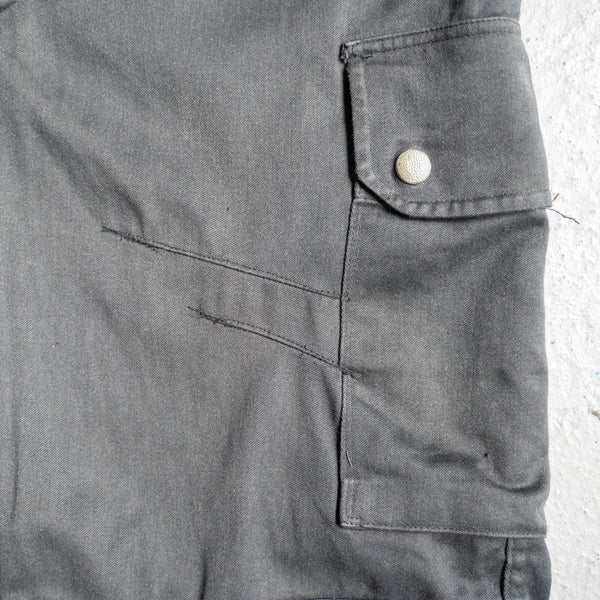 1980-90s French military F2 cargo pants 'black dyed'