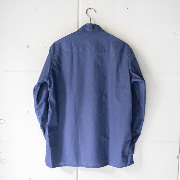 1970s France blue work shirt -without epaulette- 'dead stock'