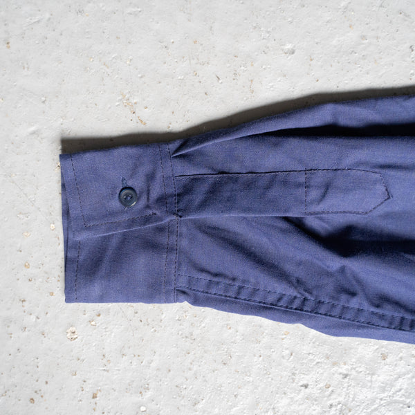 1970s France blue work shirt -without epaulette- 'dead stock'