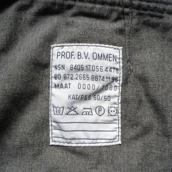 1980-90s Dutch military DPM camo shorts 'dead stock' -black dyed-