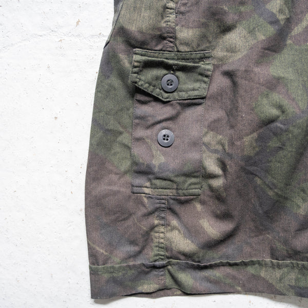 1980-90s Dutch military DPM camo shorts 'dead stock' -black dyed-