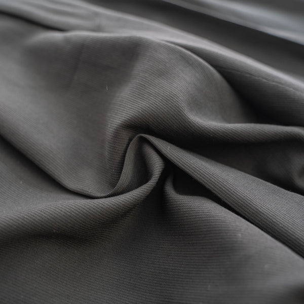 1990s Japan vintage black woven two tuck slacks