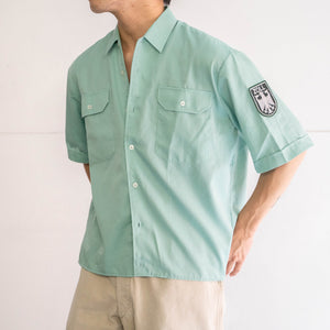 around 1990s Germany customs work short sleeve shirt 'dead stock’ -remake-