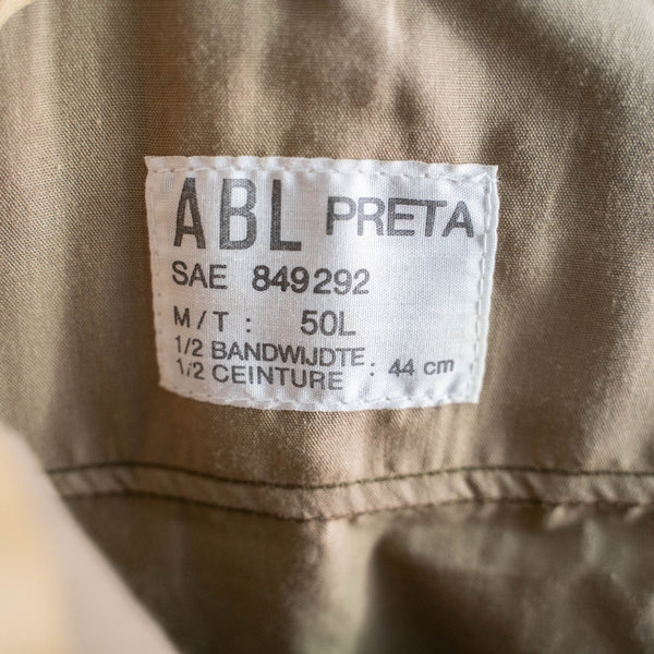 1980-90s Belgium military khaki brown color wool dress pants 'dead stock'