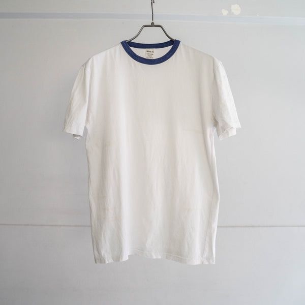 2000s German military white ringer T shirt