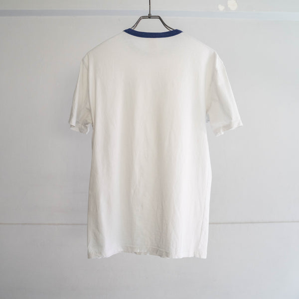 2000s German military white ringer T shirt