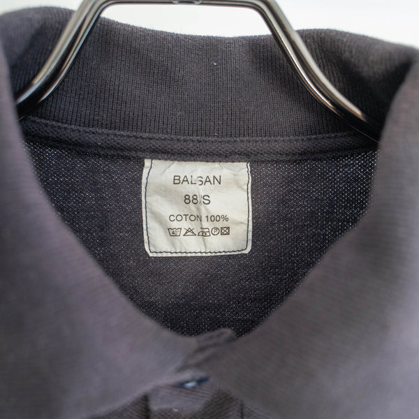 2000s France fireman navy short sleeve polo shirt