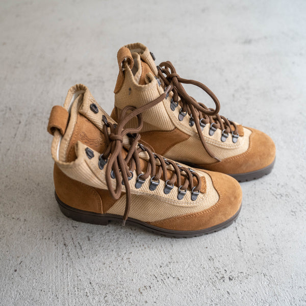 2000s Italy "CRISPI" leather boots 'dead stock' -two tone-