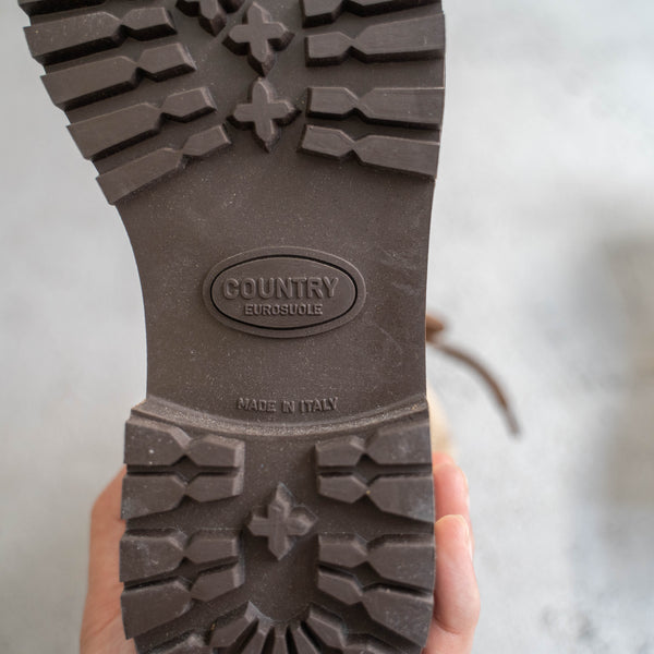 2000s Italy "CRISPI" leather boots 'dead stock' -two tone-