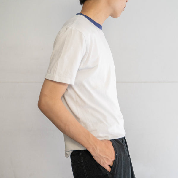 2000s German military white ringer T shirt