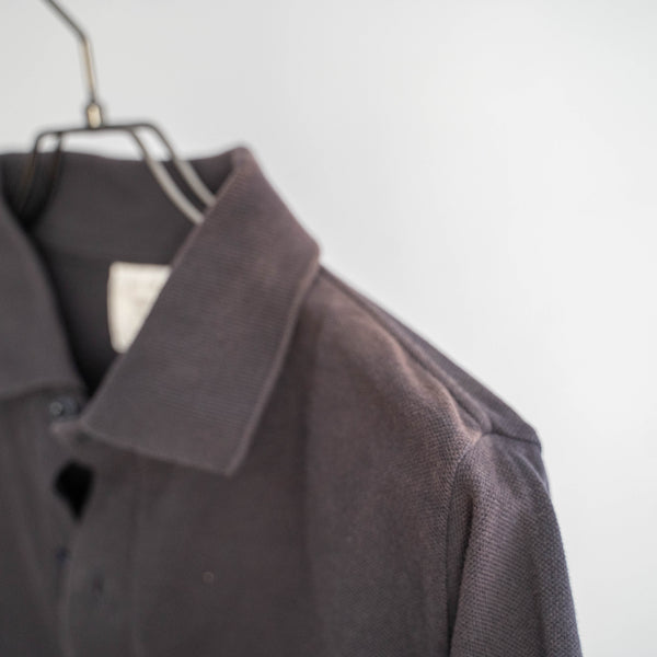 2000s France fireman navy short sleeve polo shirt