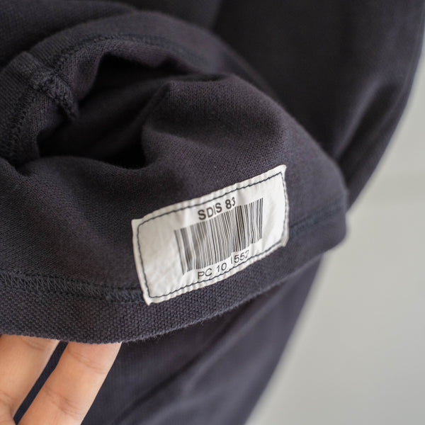 2000s France fireman navy short sleeve polo shirt