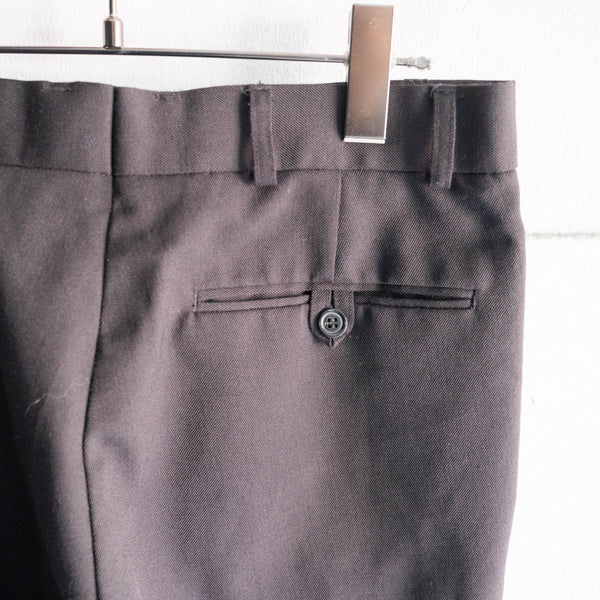 1990-00s British military black color No.3 dress pants