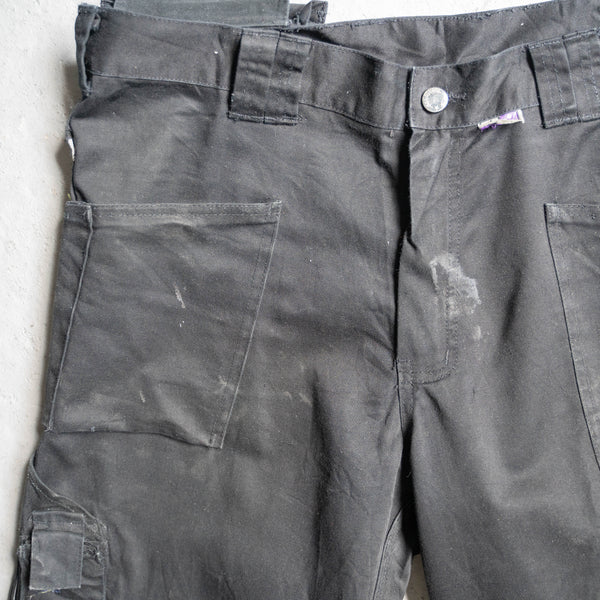 around 1990s Germany black color gimmick work cargo pants