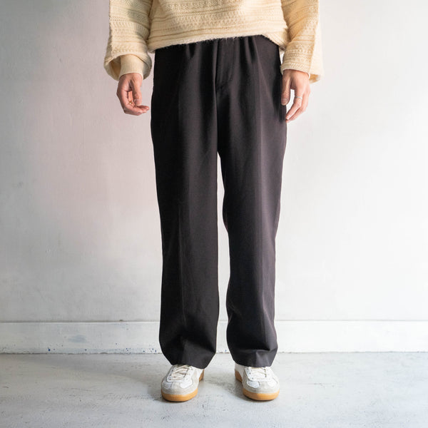 1990-00s British military black color No.3 dress pants