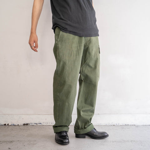 1980s Belgium military one-cargo pocket pants