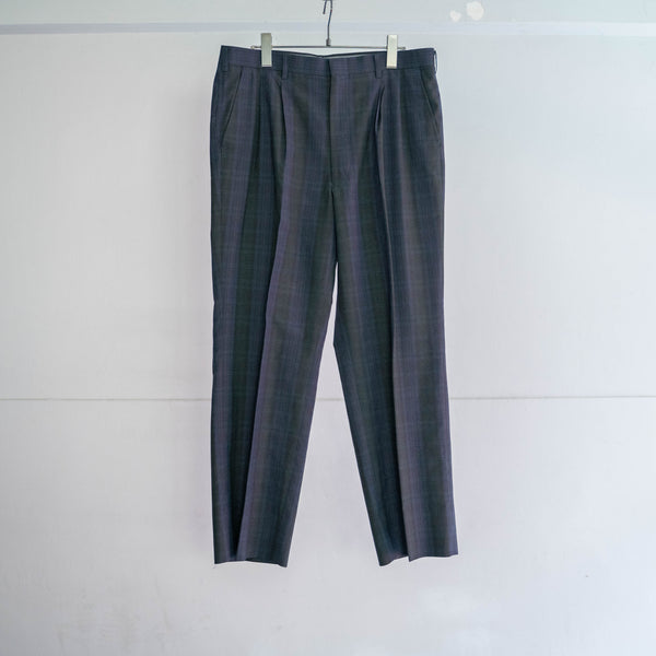 2000s dark tone BLACK WATCH slacks -light weight-