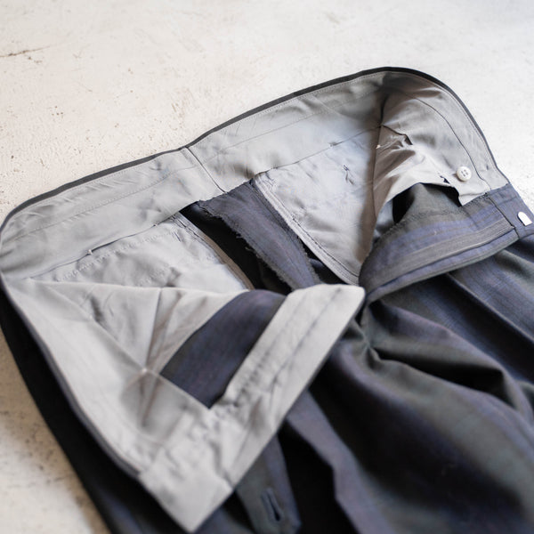 2000s dark tone BLACK WATCH slacks -light weight-