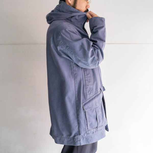 'Timberland' 1990s purple color duck fabric parka  -good details-