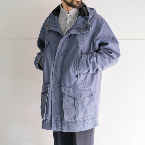 'Timberland' 1990s purple color duck fabric parka  -good details-