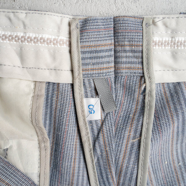 1970-80s Europe multi stripe gray slacks