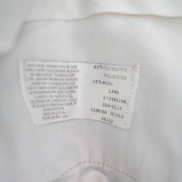 1980-90s "TOWNCRAFT" dark brown poly × wool light slacks