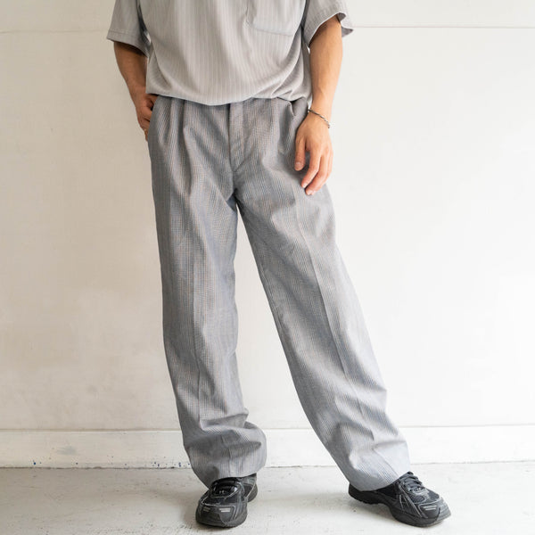 1970-80s Europe multi stripe gray slacks