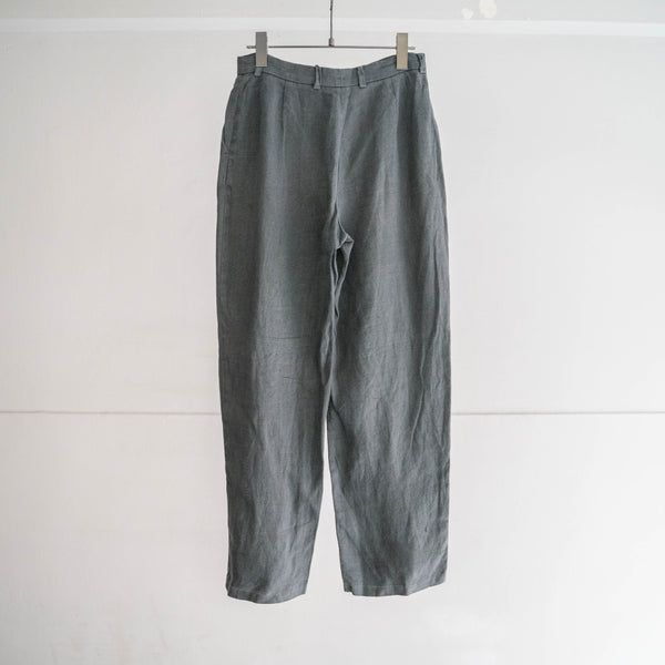 1990s faded gray linen straight pants