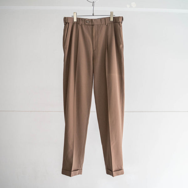 1990s light brown two tuck slacks