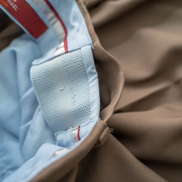 1990s light brown two tuck slacks