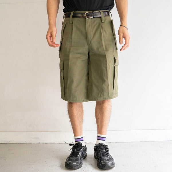 'remake' 1990s Italian military alpine wide cargo shorts 'dead stock'