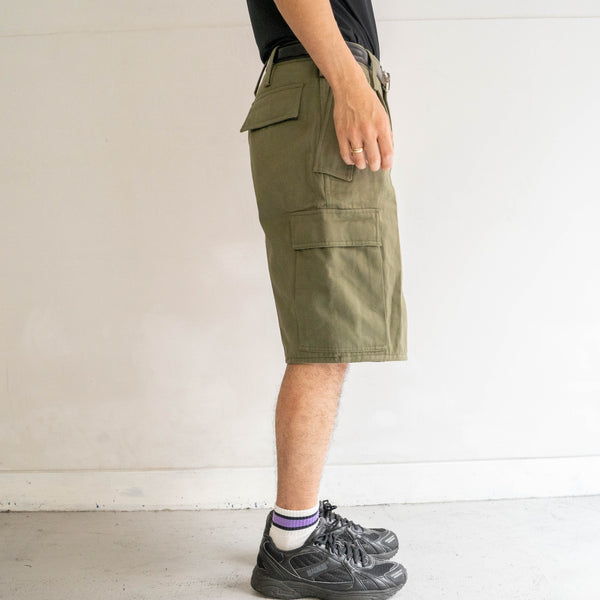 'remake' 1990s Italian military alpine wide cargo shorts 'dead stock'