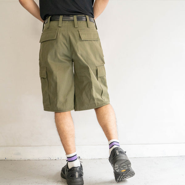 'remake' 1990s Italian military alpine wide cargo shorts 'dead stock'