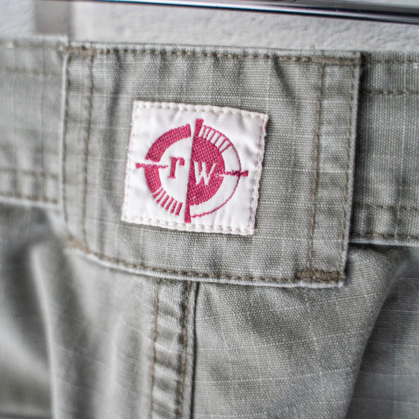 1980s  'Wrangler' khaki color ripstop cago pants