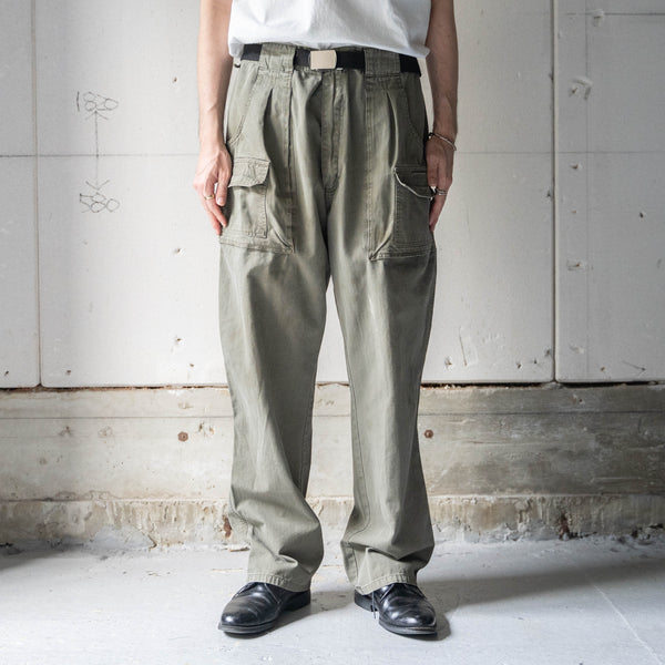 1980s  'Wrangler' khaki color ripstop cago pants