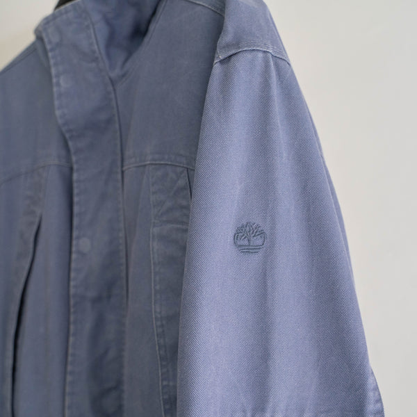 'Timberland' 1990s purple color duck fabric parka  -good details-