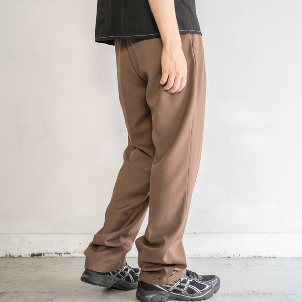 1990s light brown two tuck slacks