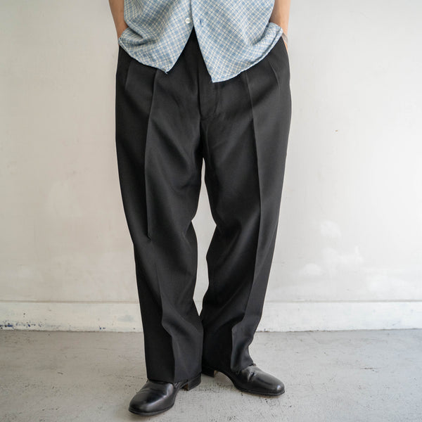 2000s Japan vintage black slacks -light weight- -1