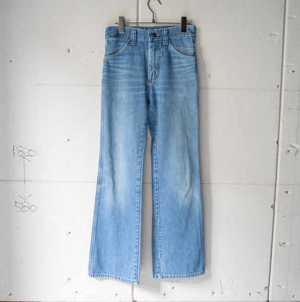 1970s USA flare denim pants 'good fade'