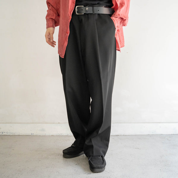 2000s Japan vintage black slacks -light weight- -2