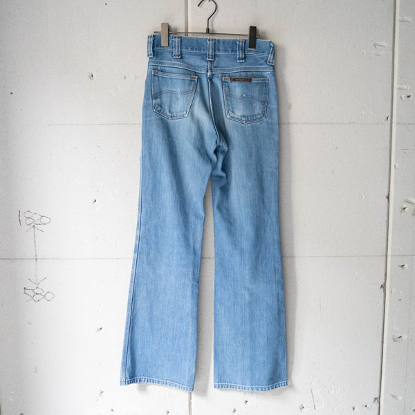 1970s USA flare denim pants 'good fade'