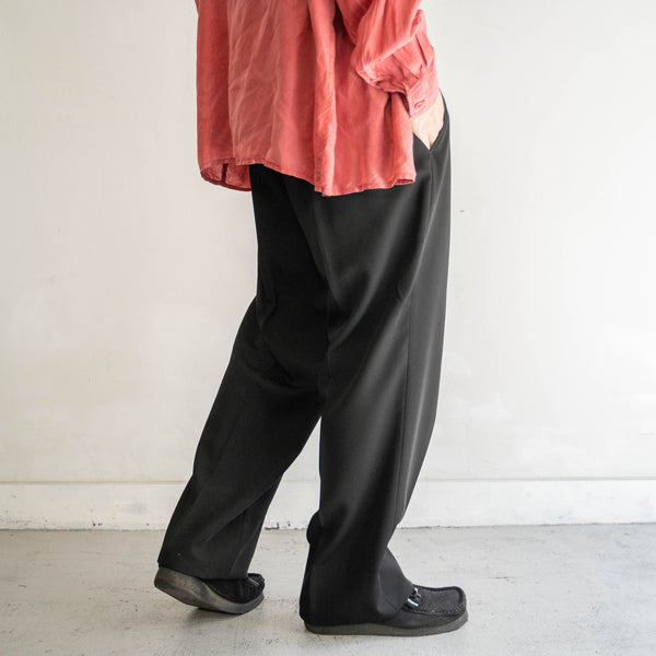 2000s Japan vintage black slacks -light weight- -2