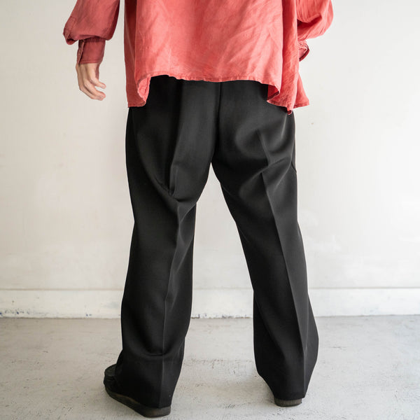 2000s Japan vintage black slacks -light weight- -2