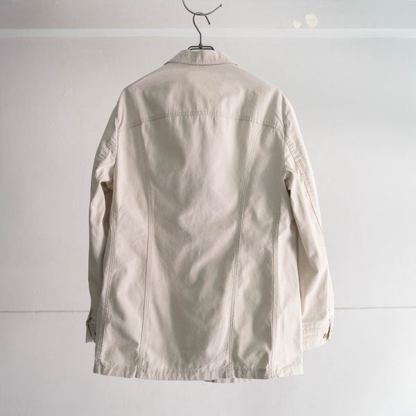 around 1980s off white safari shirt jacket 'made in france'