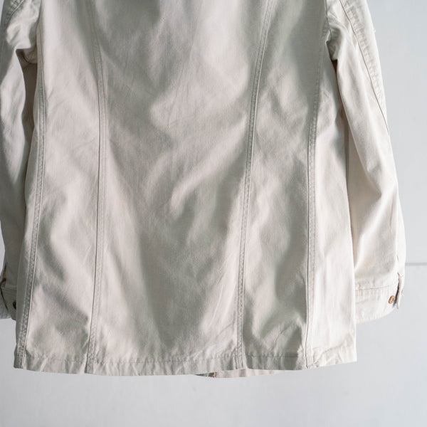 around 1980s off white safari shirt jacket 'made in france'