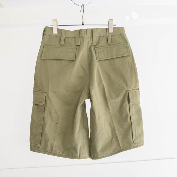 'remake' 1990s Italian military alpine wide cargo shorts 'dead stock'