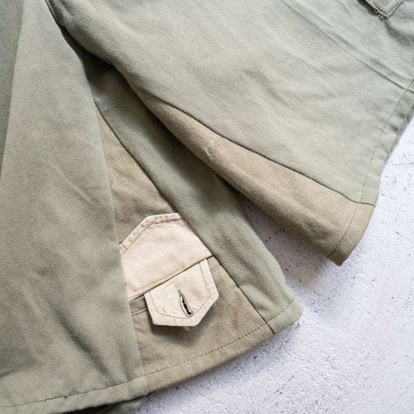 'remake' 1990s Italian military alpine wide cargo shorts 'dead stock'